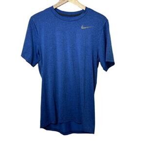 Nike Dri-Fit Standard Fit Blue Short Sleeve Crew Neck T-Shirt Men's Small